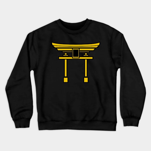 torii gate (gold) Crewneck Sweatshirt by PabloDeChenez